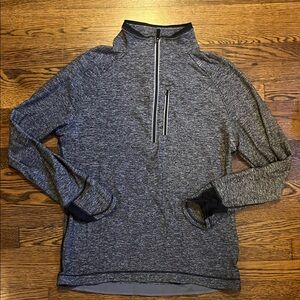 Men's Lululemon Gray Quarter-Zip.  Size Large